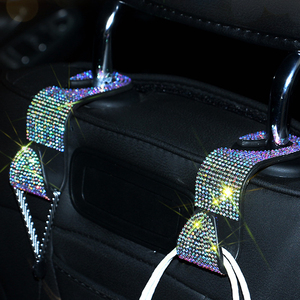 Gancho trasero multifunción con incrustaciones de diamantes para asiento de coche, gancho oculto para coche, accesorios interiores para coche, adorno para vehículo - Product Image 6