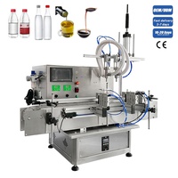 Machines de remplissage automatiques à faible coût à 2 têtes pour sauce chili, pâte, shampoing, savon, bouteilles en plastique, jus d'orange, miel, parfum