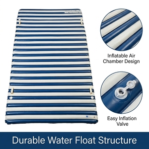 <span class=keywords><strong>Matelas</strong></span> Gonflable Flottant Rayé pour Adultes – Idéal <span class=keywords><strong>Piscine</strong></span>, Plage, Lac, Resort – Relaxation Estivale en Eau – Utilisation Extérieure - Product Image 4