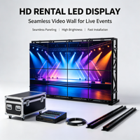 Écran LED modulaire d'extérieur à louer, anti-collision, revêtement GOB, étanche IP65, luminosité 3000 cd, affichage LED Adobe RGB 98%