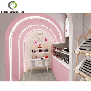 One-Stop Perfume Shop Interior Design & Fitting Customization Perfume Display Showcase Skin Care Display Rack - Product Image 5