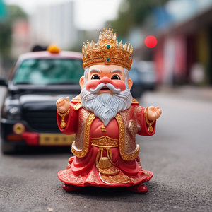 <b>Car</b> <b>Decoration</b> Lucky God Figurine Plastic Cartoon <b>Car</b> Gift Dashboard Ornament - Product Image 3
