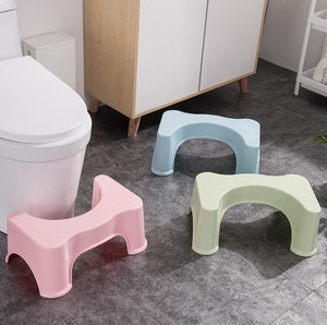 Multicolor Thickened Non-Slip Bathroom Toilet Footstool Plastic Toilet Stool