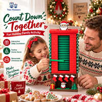 Kalender Advent Natal 24 Hari Santa Chimney Countdown Dekorasi Perapian Meja Hadiah Liburan Grosir