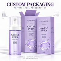 Sérum Visage Hydratant et Réparateur Personnalisé à Marque Blanche, Booster de Caviar PDRN Liposome, 105ml, Niacinamide, Panthénol, Peptides