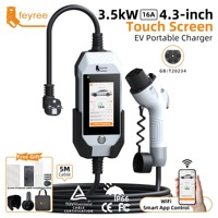 Cargador Portátil para Vehículos Eléctricos Feyree de 3.5kW 16A GBT, Cable de 5M, Control por Aplicación WIFI, Estación de Carga Inteligente para Hogar, para Vehículos Eléctricos con Estándar Chino