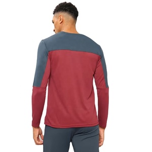 Wholesale T <b>Shirt</b> for Mens Athletic Long Sleeve T <b>Shirt</b> <b>Compression</b> Style <b>Gym</b> Wear with Moisture Wicking Fabric Colorblock <b>Shirt</b> - Product Image 4