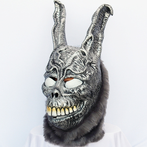 Hot Bán <span class=keywords><strong>Evil</strong></span> Bunny Mặt Nạ Mềm Latex Kinh Dị Phục Sinh Thỏ Cosplay Trang Phục Mặt Nạ Đạo Cụ Cho Halloween Masque Mặt Nạ - Product Image 3