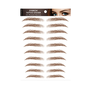 Tatouages de sourcils marron clair pour femmes imperméables <span class=keywords><strong>4D</strong></span> transfert de <span class=keywords><strong>tatouage</strong></span> de sourcils autocollants toilettage façonnage pour femmes fournitures de maquillage - Product Image 1