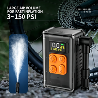 Air Compressor 1200mAh 5V Portable Bike Pump with TFT Digital Display 14mm Cylinder for Bicycle Tire Inflation WK-BL03