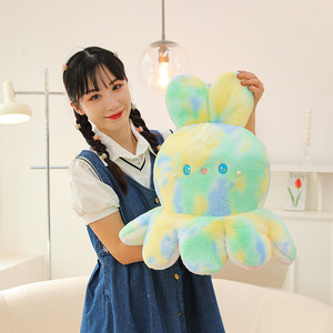 Double-Sided Cute Flip Octopus and <b>Rabbit</b> Plush <b>Toy</b> Colorful Face Changing Bear Sleeping Pillow Wholesale cute <b>soft</b> <b>toy</b> for kids - Product Image 2