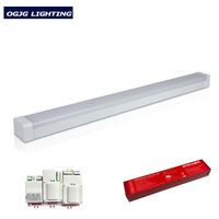 Plafonnier LED linéaire avec batterie de secours d'urgence, détecteur de mouvement, indice de protection IP40, garantie 5 ans, personnalisable, intensité réglable, 3000K-6500K