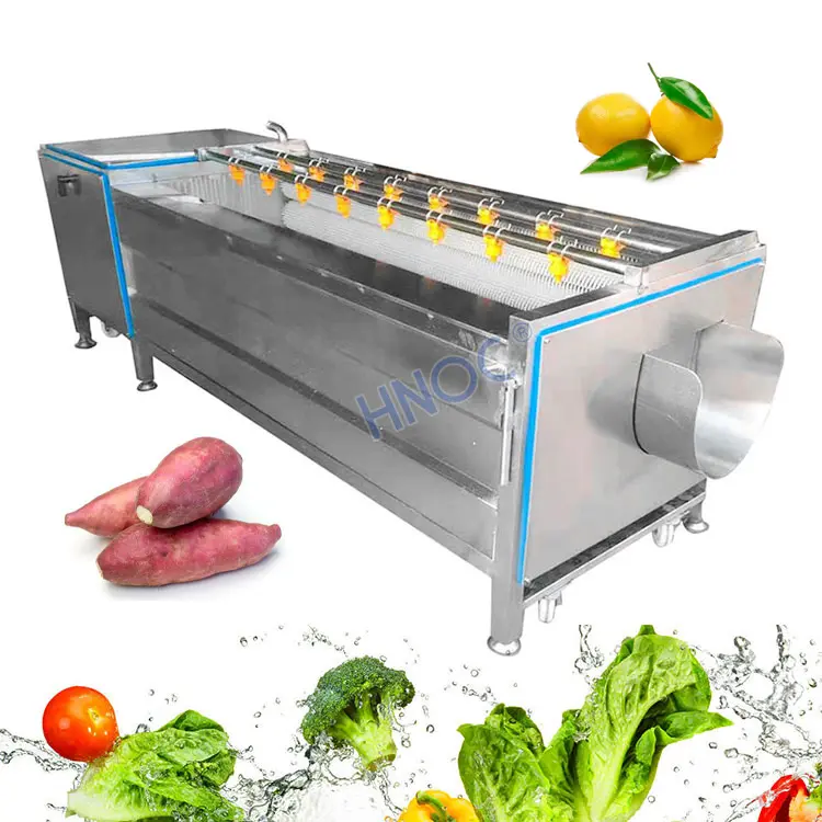 Fruit Yam Wortel Plantaardige Wol Borstelroller Schoon Automatische Aardappelschil En Sinaasappelwasmachine