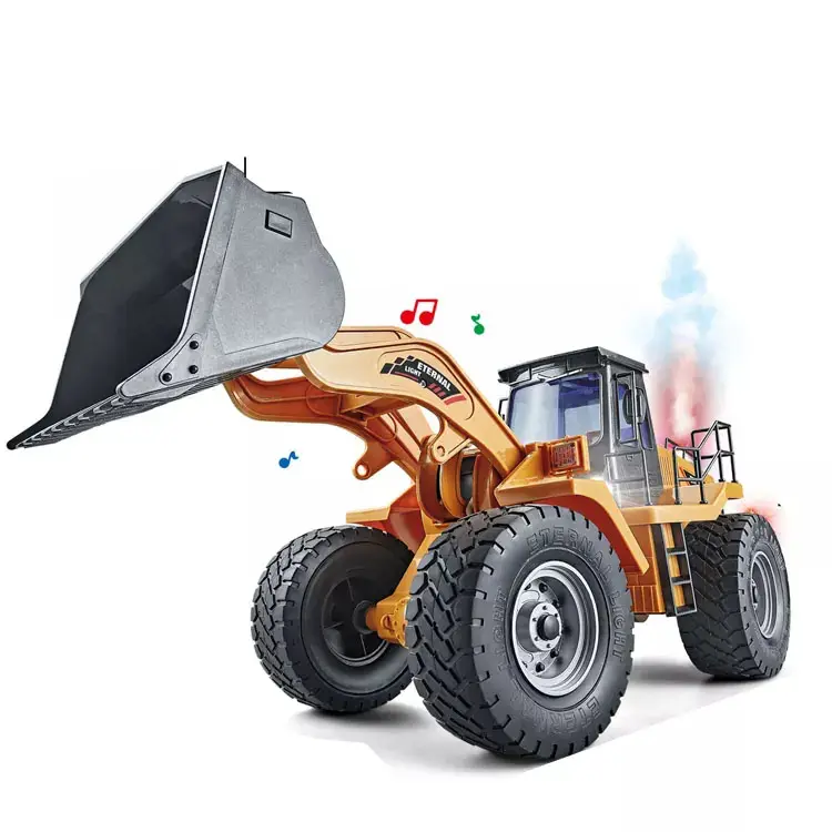 Véhicule pelleteuse télécommandé pour enfants garçon jouets R/C tracteur Rc camion