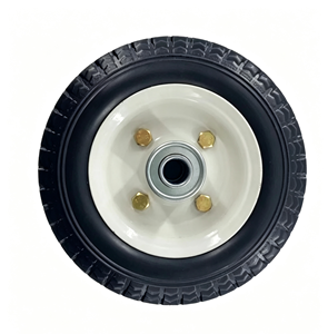 Roue en polyuréthane de 6 pouces, roue PU 6x2 avec jante en acier pour chariot de jardin/brouette/chariot utilitaire de jardin - Product Image 1