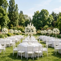 Chaises de salle à manger empilables de luxe pour événements et mariages en plein air, mobilier Chiavari pour hôtels, vente en gros