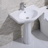 Lavabo en céramique moderne Lavabo lavabo de salle de bain Lavabos Lavabos Lavabo sur pied Lavabo à main autoportant