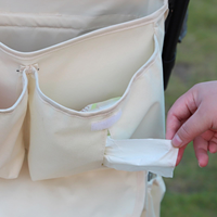 Organisateur de poussette portable avec porte-gobelet, sac de rangement pour poussette d'enfant