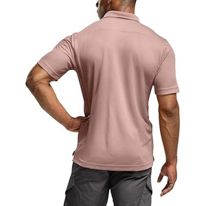 Camisa de Golf de Punto Sólido con Logotipo Personalizado OEM/ODM, 100% Algodón, de Lujo, Alta Calidad, Elástica, de Seda de Leche, con Estampado Vintage para Hombre - Product Image 5