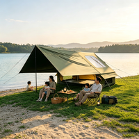 Tente de camping familiale quatre saisons pour 3-4 personnes en tissu Oxford, Carpas Para Camping Lujo, grande tente de camping gonflable imperméable