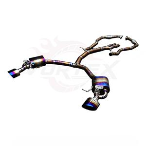 Système d'échappement sport Vortex Throaty Sound en titane doré avec collecteur avant pour Audi RS5 B9 Coupé – Kit anti-drone amélioré - Product Image 2