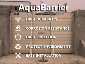 Barrière anti-inondation en aluminium AquaBarrier Heavy Duty, homologuée FM, pour maison, garage, entrepôt - Product Image 6