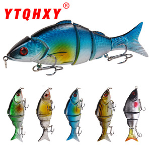 Señuelo de pesca Kfsf Five Joint Fish Lure de 12.5cm y 21g, cebo duro tipo Minnow para pesca de lubina en aguas medias con anzuelo triple. - Product Image 3