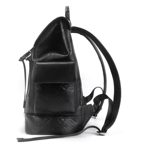 Men PU Leather <b>Backpack</b> <b>Large</b> Capacity Travel Laptop <b>Backpack</b> Embossed Casual Outdoor Daypack With Side Pockets - Product Image 3