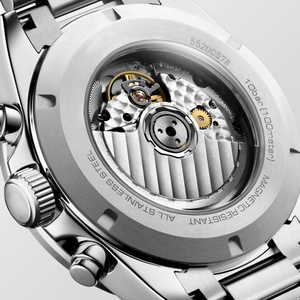 <b>Chronograph</b> <b>Automatic</b> Mechanical Watch with Tachymeter Bezel Stainless Steel Bracelet for Men Longinesing - Product Image 6