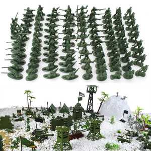 100 pièces/ensemble <span class=keywords><strong>militaire</strong></span> en plastique <span class=keywords><strong>jouet</strong></span> s armée hommes figurines 12 Poses cadeau <span class=keywords><strong>jouet</strong></span> modèle figurine jouets pour enfants garçons - Product Image 3