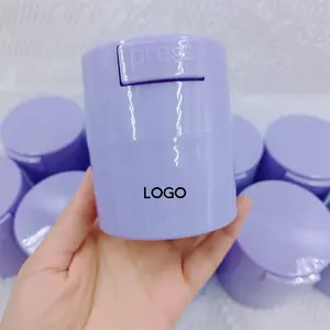 Custom Logo Diy Organizer Paarse Wimper Lijm Container Voorraad Aangepaste Lash Extension Lijm Opslagtank