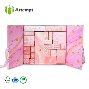 Calendario <span class=keywords><strong>de</strong></span> Adviento Plegable <span class=keywords><strong>de</strong></span> 24 Días, <span class=keywords><strong>Cajas</strong></span> Rígidas <span class=keywords><strong>de</strong></span> Cartón <span class=keywords><strong>de</strong></span> Alta Gama, <span class=keywords><strong>Cajas</strong></span> Vacías con Esponja para Regalos Sorpresa <span class=keywords><strong>de</strong></span> Navidad, Manualidades con Relieve - Product Image 1
