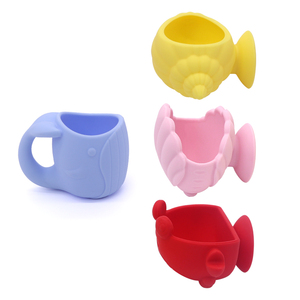 Nouvelles formes en silicone sans moulage pour jouets aquatiques pour bébés, lot <span class=keywords><strong>de</strong></span> 4 animaux marins avec ventouses pour l'apprentissage précoce des tout-petits - Product Image 1