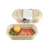 Nouveau design de l'usine de canne à sucre compostable conteneur à emporter boîte à lunch conteneur alimentaire boîtes à emporter conteneurs alimentaires de pulpe de canne à sucre