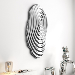 Design <span class=keywords><strong>philosophie</strong></span> art mural en métal décor irrégulier en acier inoxydable charme en métal art mural en métal coloré - Product Image 2