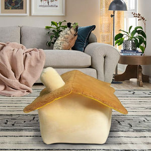 Cama ecológica para gatos para todas las estaciones, jaula para mascotas, lavable, plegable, semicerrada, cubierta extraíble para calefacción para gatos y perros - Product Image 2