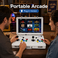 Console Rétro Pliable 22 Pouces Pandora's Box - Double Joystick Arcade - 32000 Jeux - Construction Métallique - Idéale pour Fêtes à Domicile - RK3288