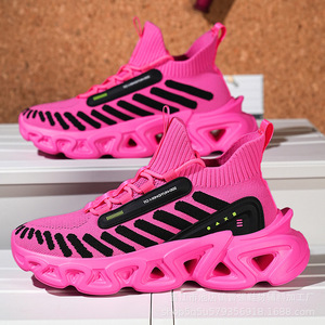 OEM Custom Blade Sole <b>Men's</b> <b>Breathable</b> Casual Running Sneakers Comfort Walking <b>Trainers</b>-Wholesale Fitness Walking Shoes - Product Image 5