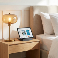 Tablet Inteligente Personalizable para Habitaciones de Hotel con Base de Carga, Sin Cámara, Pantalla IPS FHD de 11 Pulgadas, Altavoz Integrado, WiFi, Tablet de Control para Huéspedes con Android