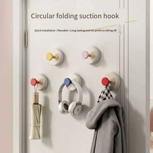 Best-selling Strong Adhesive Wall Mounted Multifunction <b>Hook</b> No-Drill <b>Plastic</b> Suction Cup Modern Design Clothing - Product Image 1