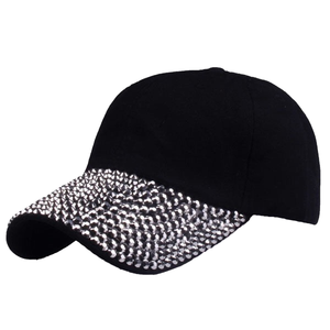 Casquette de baseball unisexe 6 panneaux incurvée à motif écossais de qualité supérieure, personnalisable en gros, avec paillettes, style hip-hop tendance, en toile et métal - Product Image 1