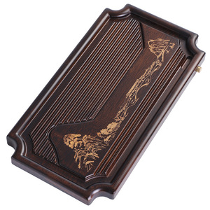 Mesa de té pequeña de bambú, tipo drenable, bandeja de té con salida de drenaje, tablero completo, distribución de texto densa y envío directo de té - Product Image 3