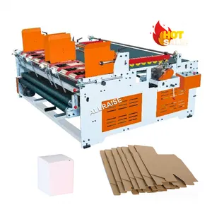 Full Automatic Folding Gluing Machine Corrugated Carton Box Folder Gluer with Crash Lock Bottom Box Fold Glue Machine