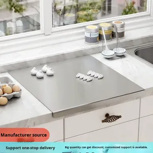 <span class=keywords><strong>Tagliere</strong></span> <span class=keywords><strong>Grande</strong></span> <span class=keywords><strong>per</strong></span> Cucina Domestica in Acciaio Inossidabile, Tavola <span class=keywords><strong>per</strong></span> <span class=keywords><strong>Impastare</strong></span> e Cuocere, <span class=keywords><strong>Tagliere</strong></span> Rinforzato <span class=keywords><strong>per</strong></span> Uso Casalingo - Product Image 5