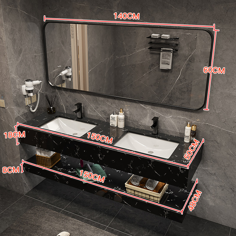 150 double layer ordinary square mirror