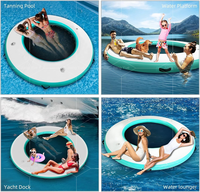 Hamac flottant gonflable commercial pour piscine, chaise longue flottante portable pour piscine