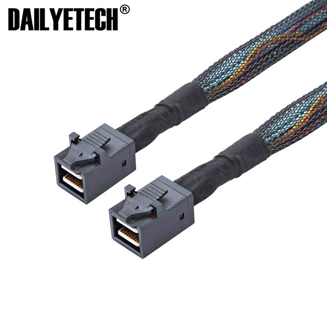 1m 100cm Mini sas HD SFF8643 to SFF8643 12G server cable Raid HDD Connect Card Cable