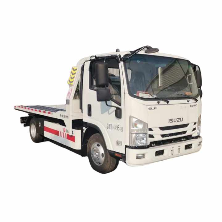 Japan Isuzu 4*2 Rollback Wrecker Beds Truck Flatbed Wrecker Tow Truck
