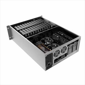 Châssis de <span class=keywords><strong>serveur</strong></span> en aluminium 4U 24HDD Bays <span class=keywords><strong>19</strong></span> pouces Facteur de forme ATX pour montage en rack avec port avant audio en stock Mallette de rangement - Product Image 3