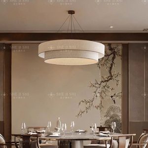 Modern Chinese Style Round Chandelier E27 Six-Head Energy Saving Lamp Living Room And <b>Dining</b> Room <b>Lighting</b> Fixture - Product Image 5